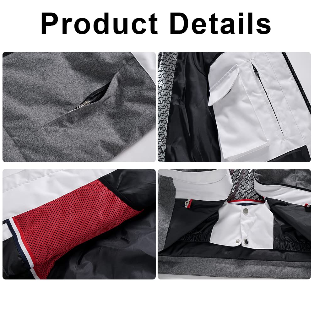 Amazon.co.jp: HOTIAN-JP: スキーウェア 上下セット